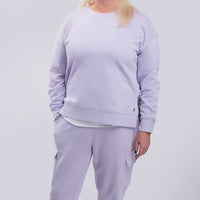 ELECTRA MID LENGTH SWEATSHIRT WITH SIDE ZIPS