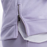 ELECTRA MID LENGTH SWEATSHIRT WITH SIDE ZIPS