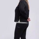 ELECTRA MID LENGTH SWEATSHIRT WITH SIDE ZIPS