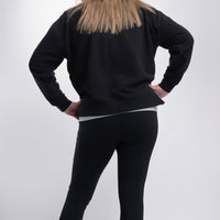 ELECTRA MID LENGTH SWEATSHIRT WITH SIDE ZIPS